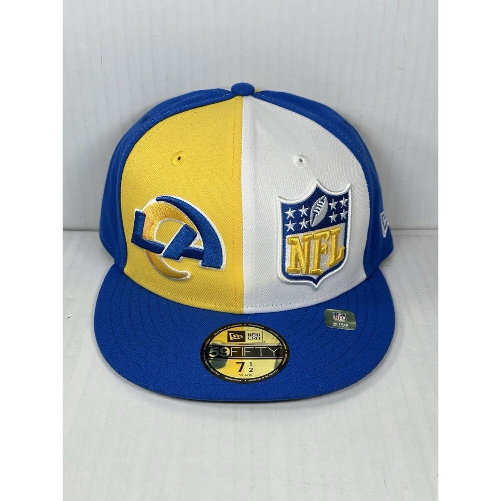 Size 7 1/2 New Era 59FIFTY Los Angeles Rams Retro Historic Sideline Fitted Hat